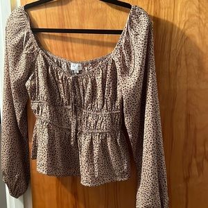Dry goods leopard top